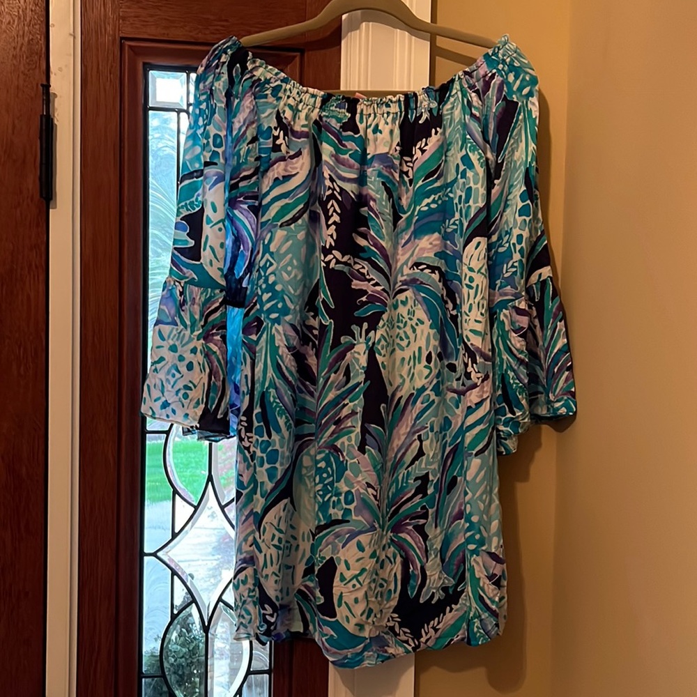 Lilly Pulitzer s off shoulder dress